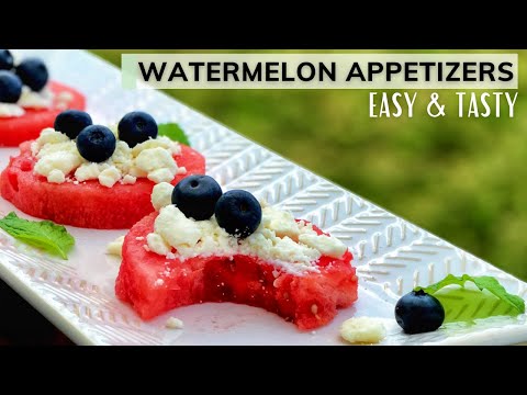Watermelon Appetizer Bites | Watermelon Feta Blueberry| Watermelon Feta Bites| Nkechi Ajaeroh EP 47