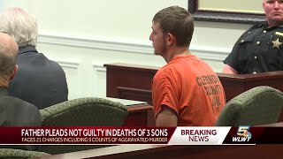 Clermont County father pleads not guilty to charges in deaths of 3 young sons