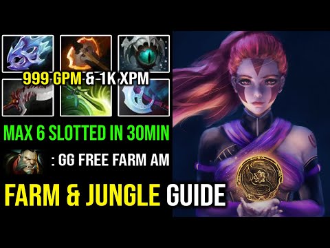 How to Ultimate Fast Farm & Jungle Like a Pro Anti Mage with 999GPM Max 6 Slotted in 30Min DotA 2