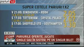 SUPER COTELE WEEKEND-ULUI: 5 variante, cote intre 2.05 și 3.55!