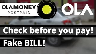 How OLA Money Postpaid is stealing money from Me! Be aware.
