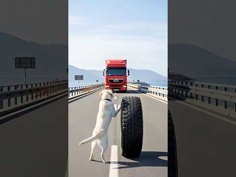 Labrador Retriever Mom Rescues Puppy With Help of a Kind Man! #dog #animals  #animalrescue