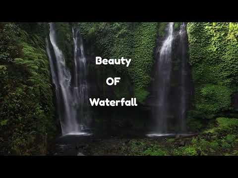 Beauty of Waterfall  with relaxing background music meditation video