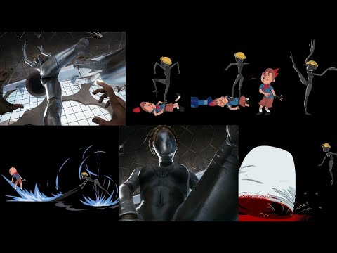 Twins Death Animation vs Actual game scenario - Atomic Heart (2023)