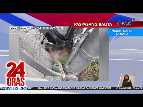 Lalaking nahati dahil sa bato Rider na nabangga ng van Banggaan ng… 24 Oras Weekend