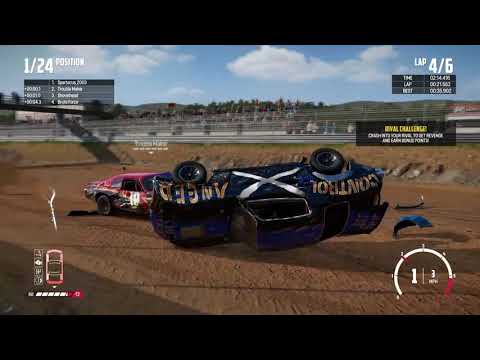 Wreckfest.  Crash Canyon.  PS4
