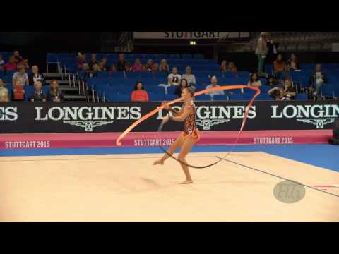Melitina STANIOUTA (BLR) 2015 Rhythmic Worlds Stuttgart - Qualifications Ribbon