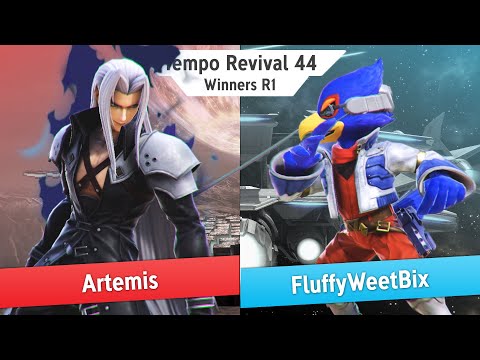 Tempo Revival 44 - Artemis (Sephiroth) Vs. FluffyWeetBix (Falco) - WR1 - Smash Ultimate
