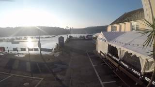 brown sugar fowey our coffee gives you powers. fowey harbour, dji phantom.