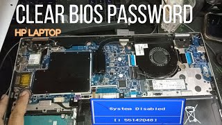 Forgot HP bios administrator password I how to clear bios password on HP laptop