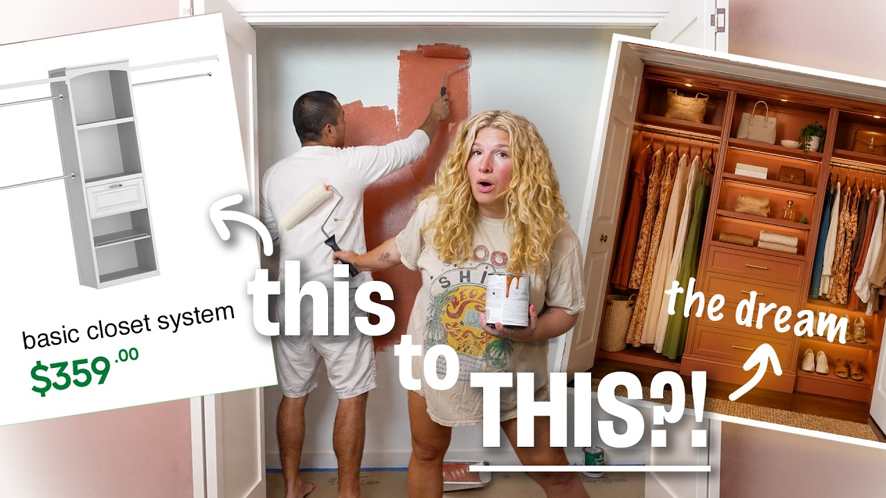 We Made a Cheap Closet Kit Look EXPENSIVE (Full Closet Makeover)