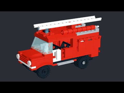 Инструкция по сборке LEGO пожарной машины АЦ-40