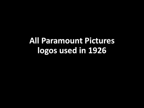 1926 Paramount Pictures Logos