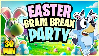 Easter Brain Break Party 🐰 Freeze Dance & Run 🐰 Just Dance