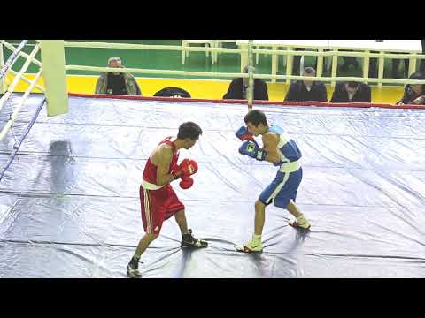 Бокс. Чемпионат Кыргызстана-2018. 1\8 57 кг Мирбек Шеров (Жалал-Абад)-Жаныбек Мусаев (Бишкек)