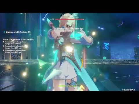 New 3.3 Spiral Abyss 2023 - Killing Wolf Boss Without Geo - Xiao, Yelan, Jean & Faruzan Gameplay