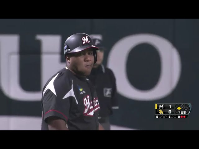 【1回表】マリーンズ・デスパイネの一打に角中激走!! 2016/6/30 H-M