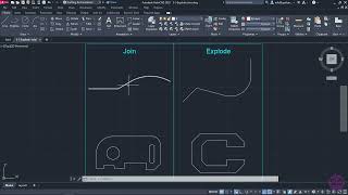 3-5 How to Joining and Exploding objects in AutoCAD (AutoCAD 2023)