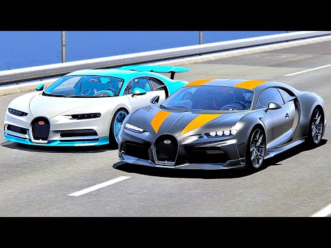 Bugatti Chiron Super Sport 300+ vs Bugatti Chiron - Drag Race 20KM