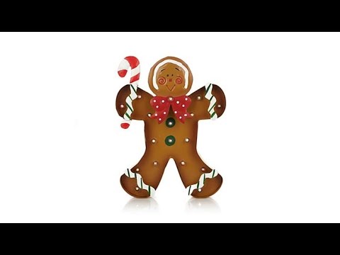 Winter Lane Gingerbread Man w/ColorChanging Lights