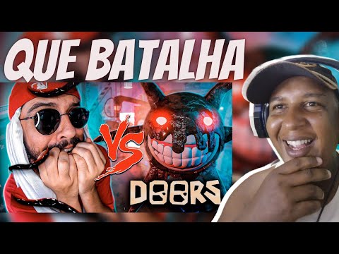 musoumano CLÁUDIO REACT REAGINDO A Screech do Doors Roblox Vs  Mussoumano   Batalha com Games