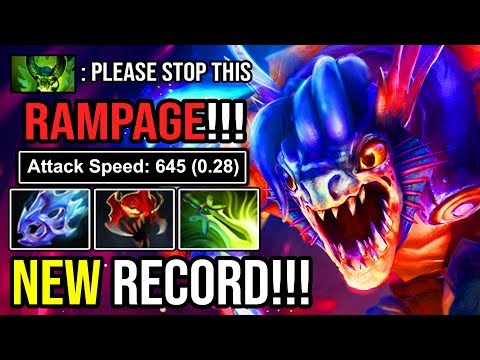 NEW RECORD!!! MONSTER SLARK 16 TIMES RAMPAGE +400 AGILITY 55 KILLS IN IMMORTAL RANK DOTA 2