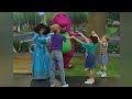 Barney Song Here We Go Round The Mulberry Bush Let S Help Mother Goose