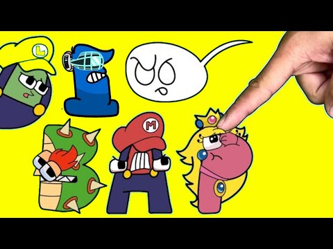 New Alphabet Lore Finger Heart Fancy Refill Animation but in Mario Bros