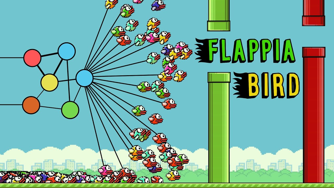 Artificial intelligence playing Flappy Bird!