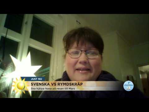 Svenska Stina hjälper Nasa med skräp - Nyhetsmorgon (TV4)