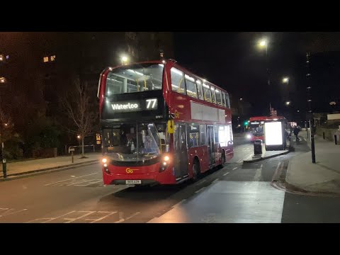 London General - ADL Enviro 400 MMC Volvo B5LH on Route 77 at St Thomas' Hospital (EHV1 - BK15AZR)