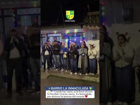 NOVENA DE AGUINALDOS, SAMANÁ CALDAS🔰BARRIO LA INMACULADA #soysantiagoarevalo #alcaldíadesamanacaldas