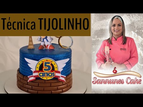 Decorando com chantininho - Ténica tijolinho