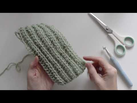 How to Crochet HDC Stitch that looks like knit ribbing: 3 Simple Steps