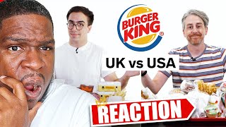 US vs UK Burger King | Food Wars REACTION