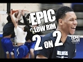 EPIC Low Rim 2 On 2 Game Ft Trevon Duval
