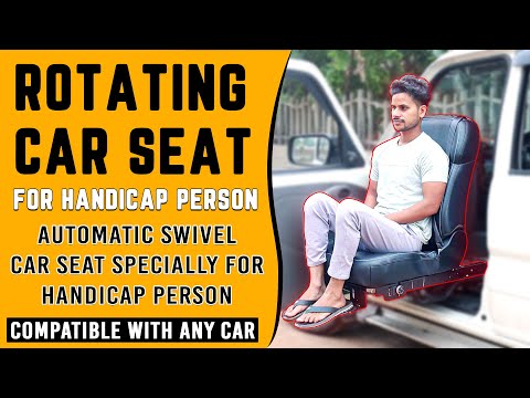 car automatic rotating seat with wheel chair for handicap