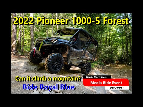 Can this 2022 Honda Pioneer 1000-5 Forest edition climb a mountain at Ride Royal Blue?