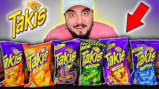Eu Provei TODOS os SABORES de TAKIS do MERCADO