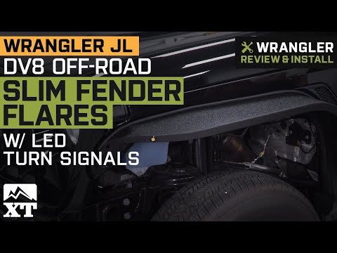 Jeep Wrangler JL DV8 Off-Road Slim Fender Flares w/ LED Turn Signals Review & Install