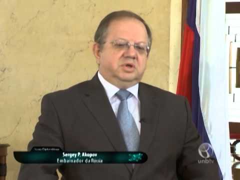 Entrevista do embaixador da Russia Sergey Akopov ao programa Vozes Diplomaticas