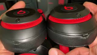 Video thumbnail for Fake vs Real Beats Studio3 Wireless Decade Collection - Defiant Black-Red by dred504p