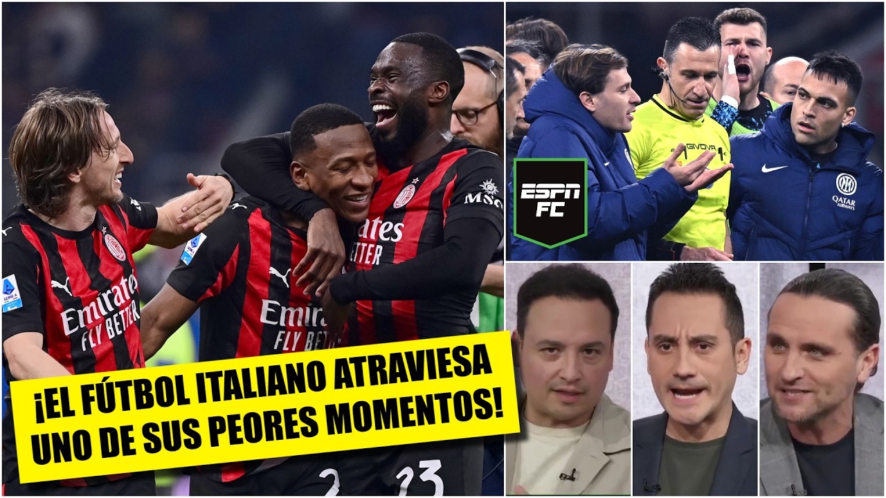 DERBI entre INTER y MILAN fue horrible y es el reflejo del terrible momento de la Serie A  | ESPN FC