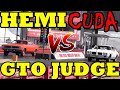 Hellcat's Uncle - Hemi Cuda vs GTO Judge - 1/4 ...