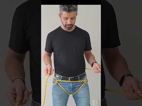 How To Make Your Own Climbing Harness With Rope #harness #rope #climbing #safetyfirst #shorts