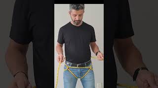 How To Make Your Own Climbing Harness With Rope #harness #rope #climbing #safetyfirst #shorts