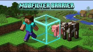 【Minecraft mod】プレイヤーは通れるけど、モブは通れない透明なブロック【Mob Filter Barrier】