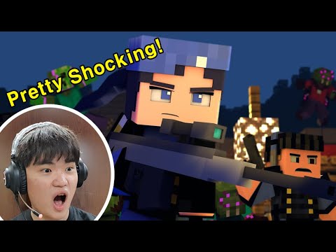 Ed Mole - Gaming and Reactions - *Pretty Shocking* Reacting to "Crossed the Line" - A Minecraft Music Video [VERSION B] by Rainimator
