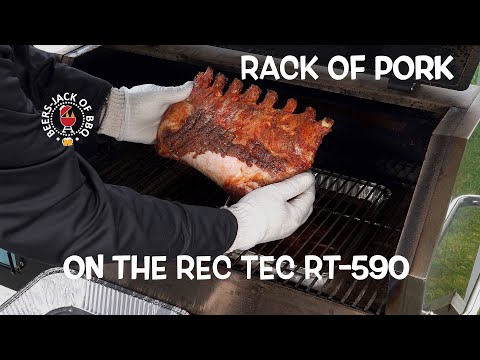 Rec Tec 590 Rack of Pork! Pit Patriot All American BBQ!