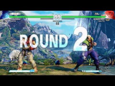 SFV~ Ryu (MCZ Daigo Umehara) vs. Nash (ACQUACQUA) HD 13